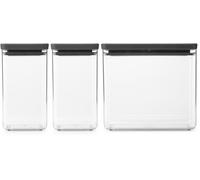 Brabantia Tasty+ kit de bacs de rangement transparent-noir 230707
