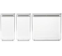Brabantia Tasty+ kit de bacs de rangement xx cm transparent-gris 230769