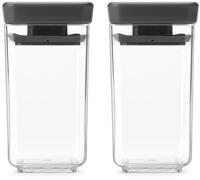 Brabantia Tasty+ kit de bacs de rangement xx cm transparent-noir 101137