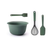 Brabantia (BRAA3) Kit de cuisine pour pâtisserie, bol mélangeur 3.2 litres, pinceau et spatule - Fir Green