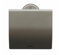 Brabantia Toilettenpapierhalter, Klopapierhalter, Klorollenhalter, Edelstahl Platin, 483363