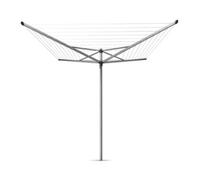 Séchoir à linge parapluie 50 m d'étendage avec housse et douille, Brabantia Topspin
