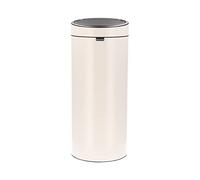 Brabantia - Touch Bin 30L - Grande Poubelle pour la Cuisine - Ouverture Soft-Touch - Seau Intérieur Amovible - Antidérapant - Recyclage Facile - Sacs Poubelles Inclus - Soft Beige - 30 x 32 x 72 cm