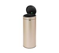 Brabantia Touch Bin New, 30 litres, avec Seau Intérieur en Plastique - Metallic Gold