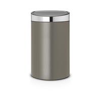 BRABANTIA - TOUCH BIN NEW 40 LITRES PLATINUM NEURE NEUTRE