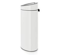 Brabantia Touch Bin New, 40 litres, seau intérieur plastique, White - 114984