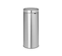 Brabantia Touch Bin Poubelle - 30 litres - seau intérieur en plastique - acier mat anti-traces de doigts 115462