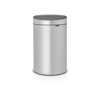 Brabantia Touch Bin Poubelle - 40 litres - seau intérieur en plastique - metallic grey 114922