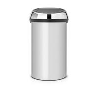 Brabantia Touch Bin Poubelle - 60 litres - metallic grey/brilliant steel 402425