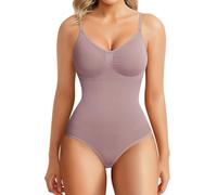 BRABIC Body gainant pour femme, marron, M-L