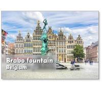 Brabo Aimant de réfrigérateur Fontaine sur la place du marché, Anvers, Belgique