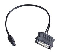 BRABOSTON Câble adaptateur d'alimentation 15 broches mâle vers lecteur optique 6 broches 22 AWG OD1,6 mm