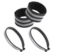 BRABOSTON Clip de pantalon de vélo léger avec bandes réfléchissantes réglable pour cyclisme, course à pied et randonnée, équipement de cyclisme pour homme et femme