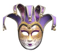 BRABOSTON Comédie exquise décoration intégrale pour fête d'Halloween, festival, carnaval, spectacles, bal masqué pour homme et femme