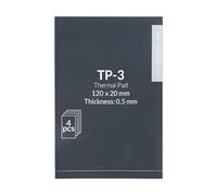 BRABOSTON Coussinet thermique 120 x 20 mm facile à couper pour carte graphique IC particulièrement doux comble les espaces entre composants conducteurs de chaleur en silicone thermique