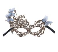 BRABOSTON Demi-masque en dentelle avec strass pour femme