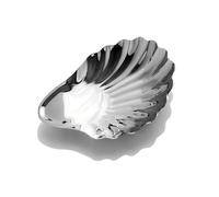BRABOSTON Élégante assiette en acier inoxydable en forme de coquillage pour l'organisation de noix, bonbons, fruits, cuisine, salle à manger, plateau de service essentiel en métal