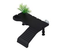 BRABOSTON Habitats naturels Simulation Plastomère Cachette Tortue Aquarium Décoration pour l'exploration et le repos des animaux de compagnie Installation facile Ventouses