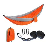 BRABOSTON Hamac de camping en nylon avec bandes d'arbre et sac de rangement de voyage texturé