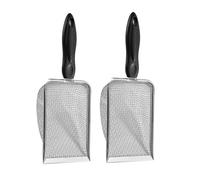 BRABOSTON Lot de 2 tamis de terre de jardin avec poignée pour le terreau de jardin, pelle de rempotage pour plantes d'intérieur