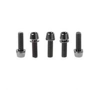 BRABOSTON Lot de 5 vis de vélo M5 x 20 mm/M6 x 20 mm avec entretoise pièces de tige pour vélo de route, accessoires de vélo pour homme et femme, kit de chaîne de volant d'inertie pour enfants