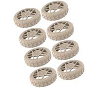 BRABOSTON Lot de 8 housses de roue de valise pratiques en silicone pour améliorer la durabilité des roues de bagages - Design résistant aux chocs pour les voyages d'affaires - Accessoire de voyage
