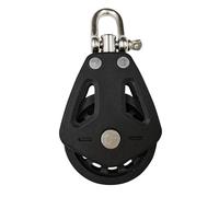 BRABOSTON Poulie marine rotative durable avec capacité de charge élevée pour la manipulation de la corde et l'entraînement physique, bloc de poulie industriel multifonction en nylon
