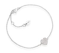 BRACCIALE DONNA AMEN IN ARGENTO 925 CON CUORE ZIRCONATO - BRH