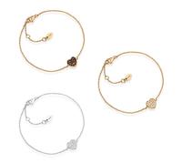 BRACCIALE DONNA AMEN IN ARGENTO 925 CON CUORE ZIRCONATO COLORI VARI