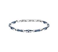 Bracciale Homme MASERATI Céramique Acier 316L Argent Bleu Code JM226ATZ76