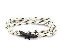 Braccialetti vintage regolabili con ciondolo a forma di squalo multistrato fatto a mano