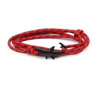 Braccialetti vintage regolabili con ciondolo a forma di squalo multistrato fatto a mano