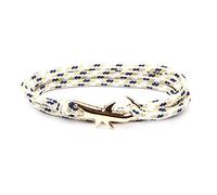 Braccialetti vintage regolabili con ciondolo a forma di squalo multistrato fatto a mano