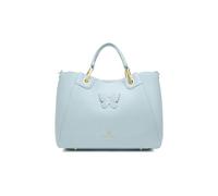 Braccialini Amy Bijoux Sac à main de grande taille avec double poignée, cache entre les coutures transversales des panneaux qui permettent d'élargir. Le sac est en simili cuir de couleur rose, oui