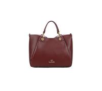 Braccialini Amy Grand sac à main avec double poignée, cache entre les coutures transversales des panneaux qui permettent d'élargir. Le sac est en similicuir de couleur bordeaux, oui, bordeaux, Taille