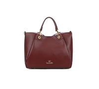 Braccialini Amy Grand sac à main avec double poignée, cache entre les coutures transversales des panneaux qui permettent d'élargir. Le sac est en similicuir de couleur bordeaux, oui, bordeaux, Taille