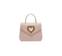 Braccialini Baroque Sac à main en similicuir bordeaux, élégant et raffiné, enrichi par un précieux cœur bijou doré de style baroque qui ajoute une touche pittoresque à un modèle sans