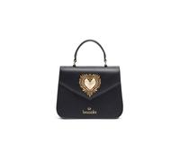 Braccialini Baroque Sac à main en similicuir bordeaux, élégant et raffiné, enrichi par un précieux cœur bijou doré de style baroque qui ajoute une touche pittoresque à un modèle sans
