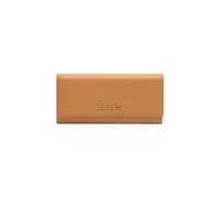 Braccialini Basic Portefeuille modèle continental en cuir de couleur bordeaux avec logo en relief doré., beige, Taglia Unica, Décontracté