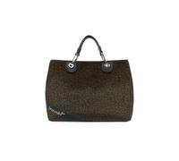 Braccialini Beth Matelassé Sac à main de grande taille en matériau effet cheval à motifs zèbrés. Avec double poignées, fermeture à clip et bandoulière en ruban logo amovible et