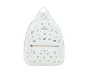 Braccialini - Beth Strass Backpack - Femme - Sacs - Blanc - Taille: ONE Size