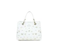 Braccialini Beth Strass Sac à main de taille moyenne en couleur émeraude, avec doubles poignées et bandoulière amovible et réglable pour une double portabilité. À l'intérieur, une pochette amovible