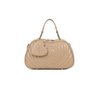 Braccialini Candy Coffre en simili cuir de couleur noire avec double poignée, la bandoulière amovible réglable permet une double portabilité. Elle dispose d'une finition matelassée en forme de, taupe