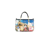 Braccialini Cartoline Athènes Sac à main de petite taille, parfait pour vous accompagner au quotidien avec une touche d'originalité. L'impression dédiée à Athènes raconte le