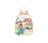 Braccialini Cartoline Sac à dos pratique et polyvalent, idéal pour vous accompagner à travers les journées les plus dynamiques sans renoncer à une touche originale. L'imprimé dédié Naples raconte