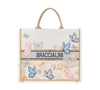 Braccialini, Femme, Sacs, Beige, Taille: ONE Size Queen Tote Butterfly