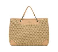 Braccialini Sac à main Beth Tricot – Grand tissu effet paille biscuit beige bandoulière amovible