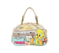 Braccialini, Femme, Sacs, Gris, Taille: ONE Size Cartoline Handbag