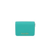 Braccialini Petit portefeuille Basic en cuir de couleur or avec logo en relief doré., vert, Taglia Unica, Décontracté