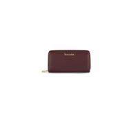 Braccialini Portefeuille Basic modèle zip around en cuir de couleur or, avec logo doré sur le devant. Une poche intérieure zippée pour la monnaie., rouge, Taille unique, Décontracté